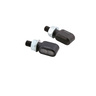 HIGHSIDER CNC LED indicators Little Bronx, black, tinted glass, E-approved, pair HIGHSIDER CNC LED indicators Little Bronx, black, tinted glass, E-approved, pair
